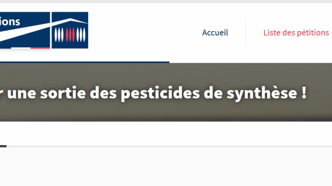 sortie des pesticides de synthèse